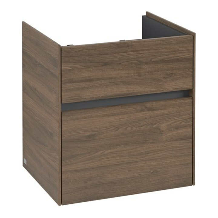 V&B Collaro Meuble sous lavabo 51x54,6x41,4 cm, vasque centrale, chêne Arizona