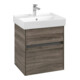 V&B Collaro Meuble sous lavabo 51x54,6x41,4 cm, vasque centrale, chêne pierre-1