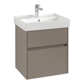 V&B Collaro Meuble sous lavabo 51x54,6x41,4 cm, WT mi, LED, graphite