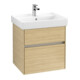 V&B Collaro Meuble sous lavabo 55,4x54,6x44,4cm, vasque centrale, chêne nordique-1