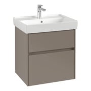 V&B Collaro Meuble sous lavabo 55,4x54,6x44,4cm, WT mi, LED, wine r-1