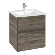 V&B Collaro Meuble sous lavabo 56,1x61x48 cm, vasque centrale, chêne pierre