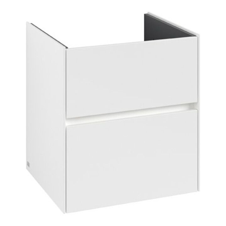 V&B Collaro Meuble sous lavabo 56,1x61x48cm, WT mi, LED 3,9W, blanc mat