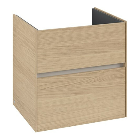 V&B Collaro Meuble sous lavabo 61,1x61x48cm, vasque centrale, chêne nordique