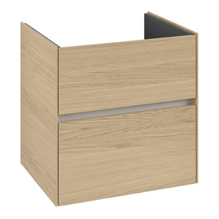 V&B Collaro Meuble sous lavabo 61,1x61x48cm, vasque centrale, chêne nordique