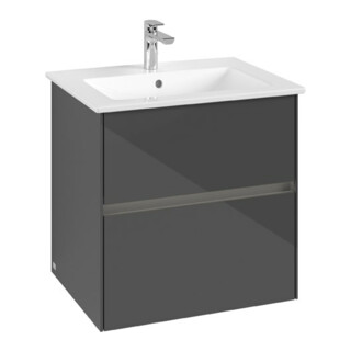 V&B Collaro Meuble sous lavabo 61,1x61x48cm, WT mi, LED 4,2W, glo Gr