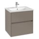 V&B Collaro Meuble sous-lavabo 61,1x61x48cm, WT mi, LED 4,2W, graphite-1