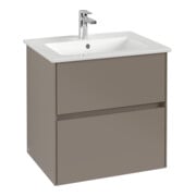 V&B Collaro Meuble sous lavabo 61,1x61x48cm, WT mi, LED 4,2W, Taupe