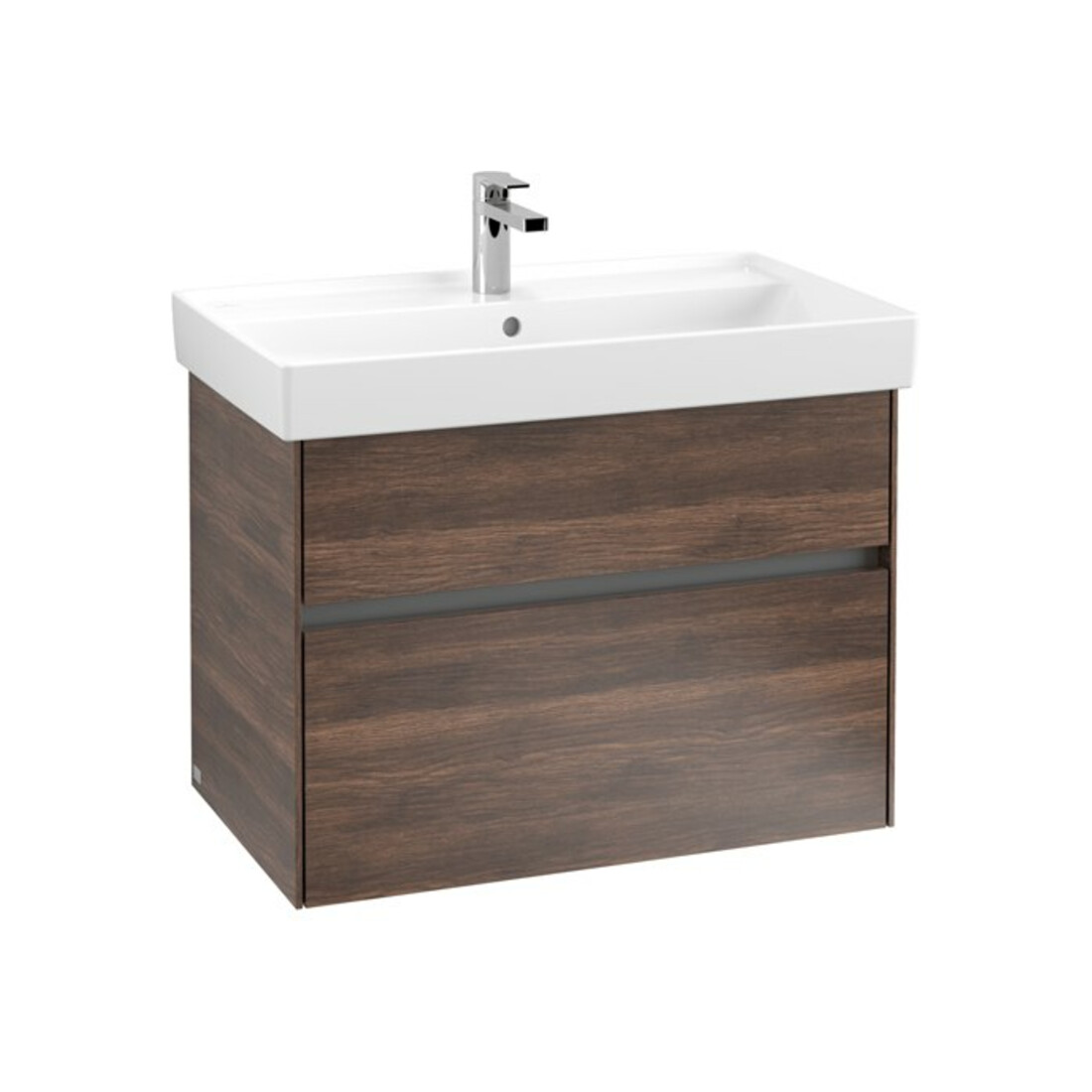 V&B Collaro Meuble sous lavabo 75,4x54,6x44,4 cm, EV central, chêne Arizona