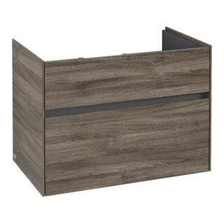 V&B Collaro Meuble sous lavabo 75,4x54,6x44,4cm, vasque centrale, chêne stone