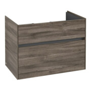 V&B Collaro Meuble sous lavabo 75,4x54,6x44,4cm, vasque centrale, chêne stone