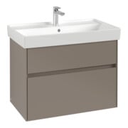 V&B Collaro Meuble sous lavabo 75,4x54,6x44,4cm, WT mi, LED, cashm Gr
