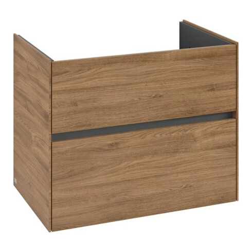 V&B Collaro Meuble sous lavabo 76,1x61x48 cm, vasque centrée, chêne Kansas