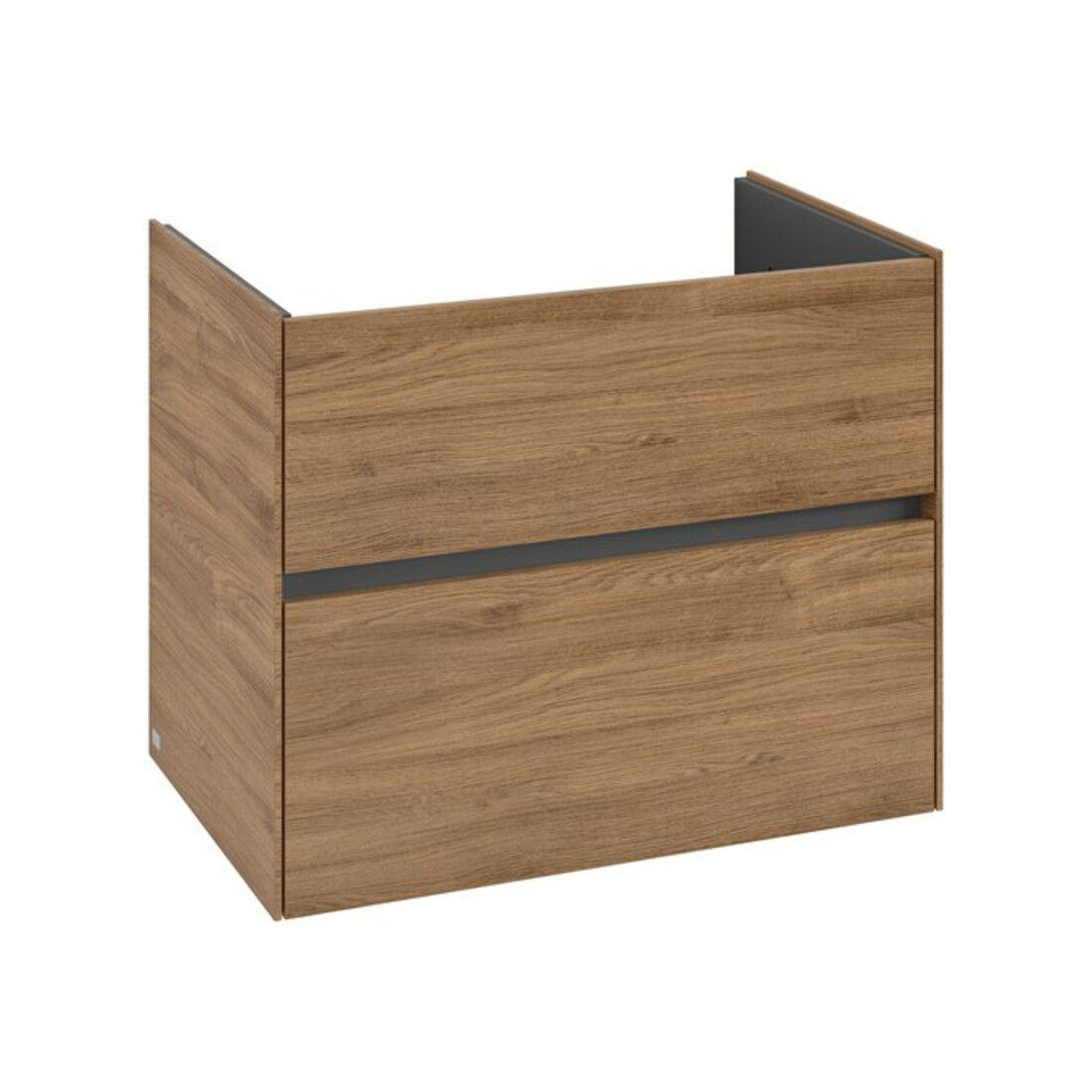 V&B Collaro Meuble sous lavabo 76,1x61x48 cm, vasque centrée, chêne Kansas