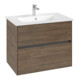 V&B Collaro Meuble sous lavabo 76,1x61x48cm, vasque centrale, chêne Arizona-4