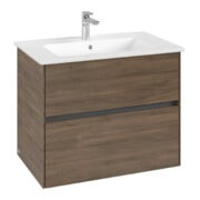 V&B Collaro Meuble sous lavabo 76,1x61x48cm, vasque centrale, chêne Arizona-4
