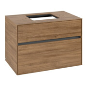 V&B Collaro Meuble sous lavabo 80x54,8x50 cm, vasque centrale, chêne Kansas-4