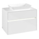 V&B Collaro Meuble sous lavabo 80x54,8x50 cm, WT mi, LED 5,7 W, blanc brillant-4