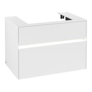 V&B Collaro Meuble sous lavabo 80x54,8x50 cm, WT mi, LED 5,7 W, blanc mat-3