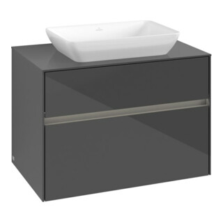 V&B Collaro Meuble sous lavabo 80x54,8x50 cm, WT mi, LED 5,7 W, glo Gr