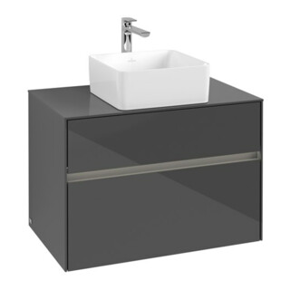 V&B Collaro Meuble sous lavabo 80x54,8x50 cm, WT mi, LED 5,7 W, glo Gr