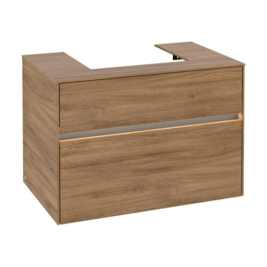 V&B Collaro Meuble sous lavabo 80x54,8x50 cm, WT mi, LED 5,7 W, Kan Oa