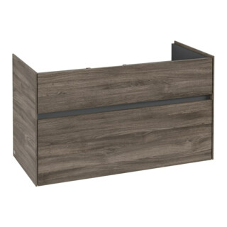 V&B Collaro Meuble sous lavabo 95,4x54,6x44,4 cm, vasque centrale, chêne pierre