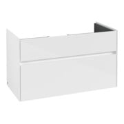 V&B Collaro Meuble sous lavabo 95,4x54,6x44,4 cm, WT avec, blanc brillant-3
