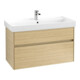 V&B Collaro Meuble sous lavabo 95,4x54,6x44,4cm, vasque centrale, chêne nordique-1