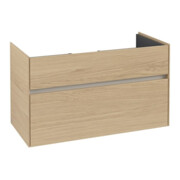 V&B Collaro Meuble sous lavabo 95,4x54,6x44,4cm, vasque centrale, chêne nordique-3