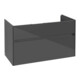 V&B Collaro Meuble sous lavabo 95,4x54,6x44,4cm, vasque centrale, gris brillant-3