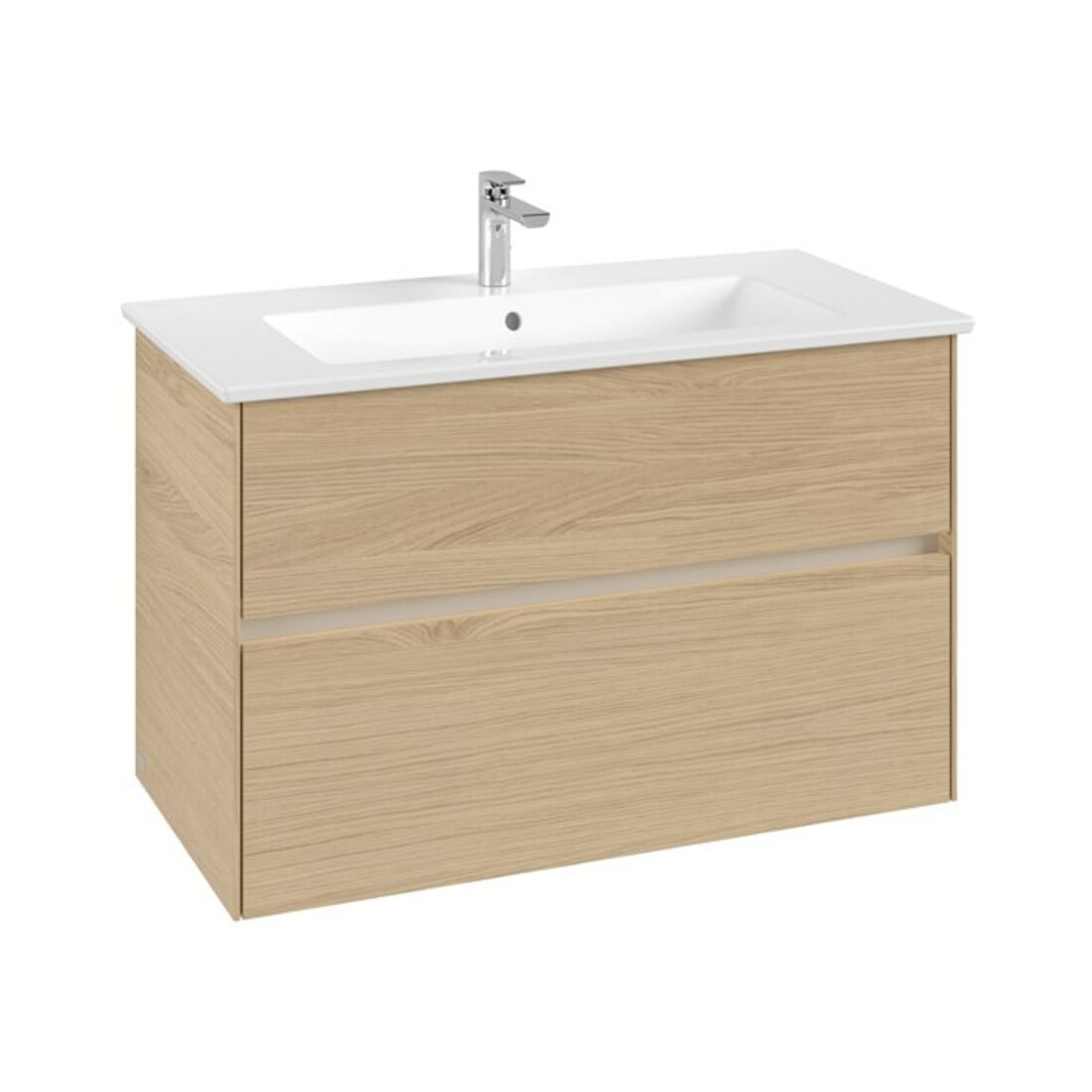 V&B Collaro meuble sous-lavabo 96,1x61x48 cm, WT mi, LED 7W, Nord Oa