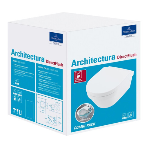 V&B Combi-Pack ARCHITECTURA DirectFlush weiß