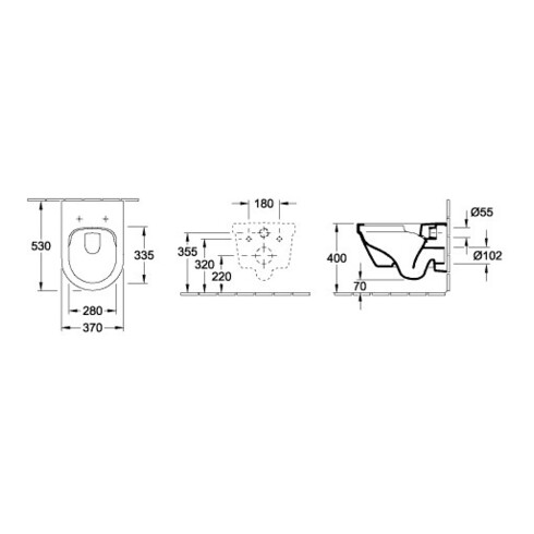 V&B Combi-Pack ARCHITECTURA DirectFlush weiß