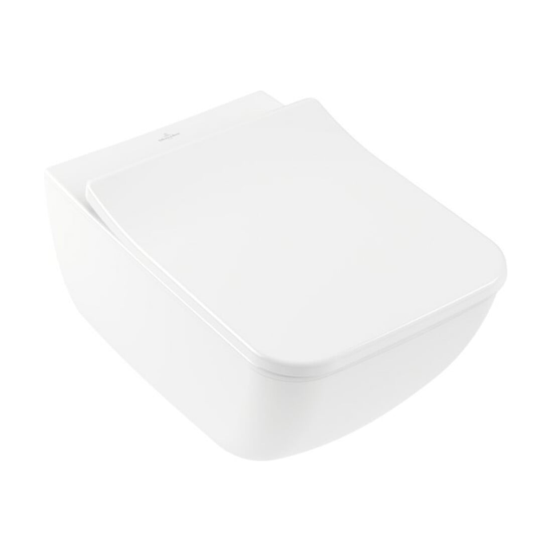 V&B Combi-Pack Wand-Tiefspül-WC VENTICELLO we C+, D-Flush, m Sitz, Abg. waagerecht