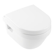V&B Combi-Pack WC suspendu D-Flush Architectura 35x48cm, ov, blanc, horizontal, avec siège, blanc-1