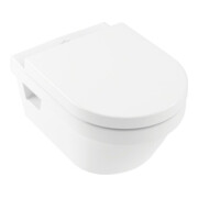 V&B Combi-Pack WC suspendu D-Flush Architectura 37x53cm, ovale, sans bride, blanc, avec siège, blanc-1