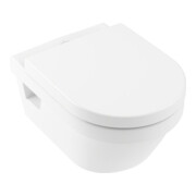 V&B Combi-Pack WC suspendu D-Flush Architectura 37x53cm, ovale, sans bride, blanc, avec siège, blanc C+-1