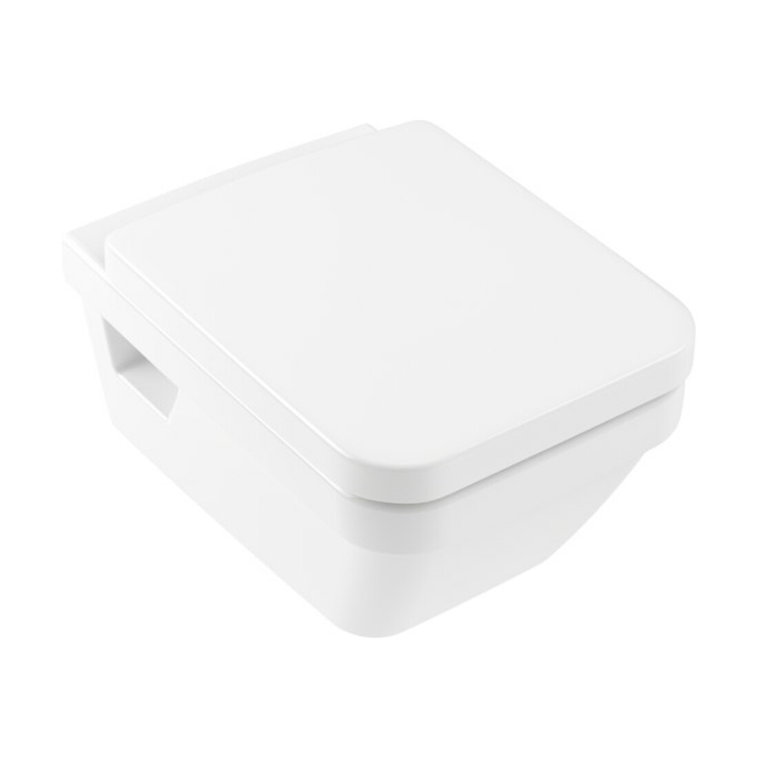V&B Combi-Pack WC suspendu mural D-Flush Architectura 37x53cm, horizontal, blanc C-plus