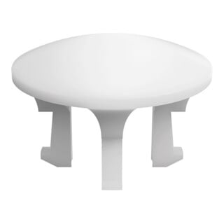 V&B Couvercle de trop-plein blanc, silicone, pour baignoire > 50 cm
