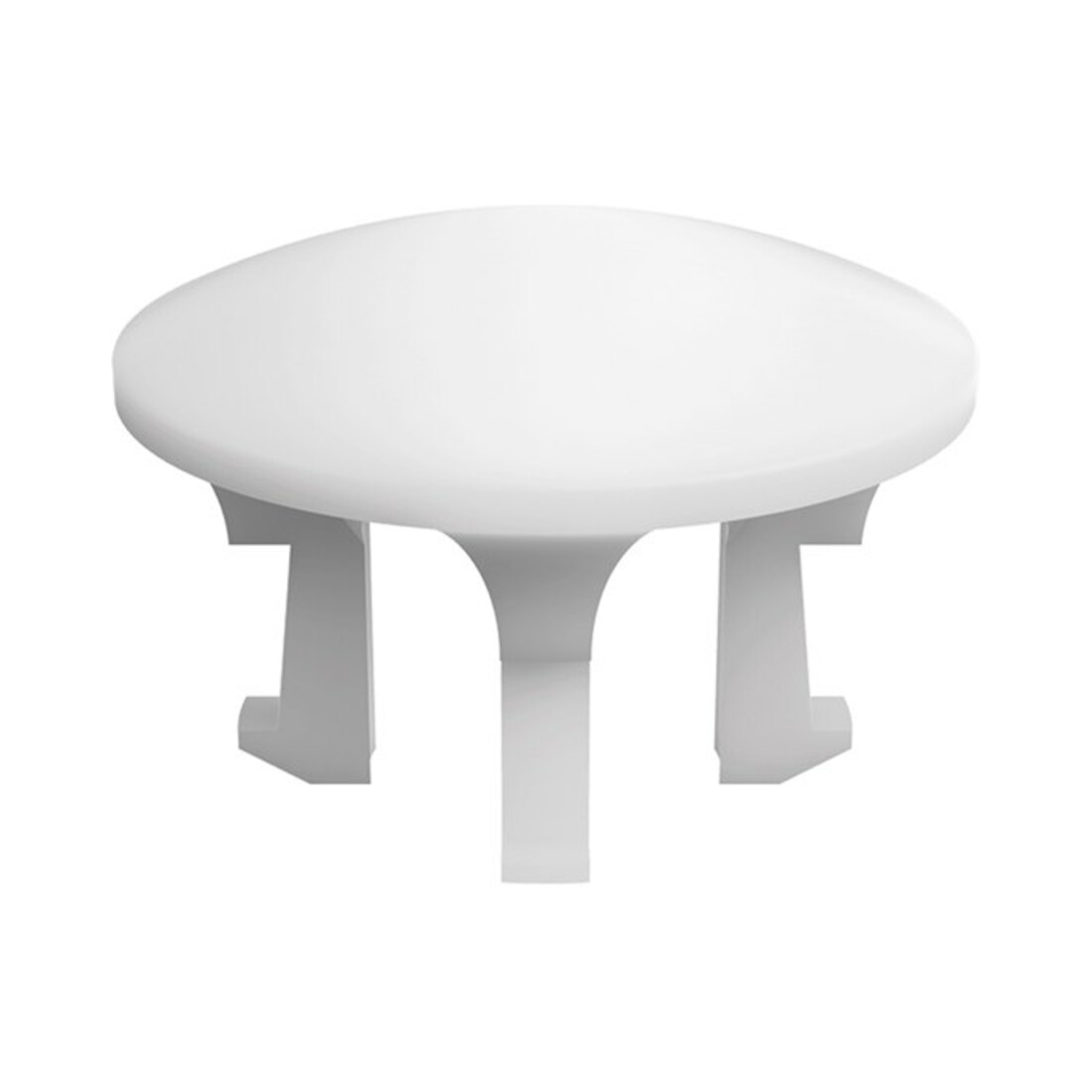 V&B Couvercle de trop-plein blanc, silicone, pour baignoire > 50 cm