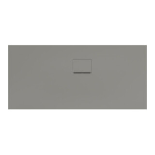 V&B Dalle de douche Squaro Infinity 150x70x4cm, gr, angle encastré côté mur