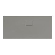 V&B Dalle de douche Squaro Infinity 150x70x4cm, gr, angle encastré côté mur