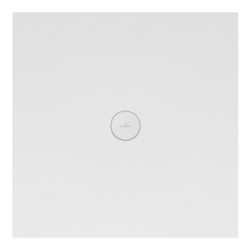 V&B Dalle de douche Subway Infinity 90x90x4 cm, blanc antidérapant