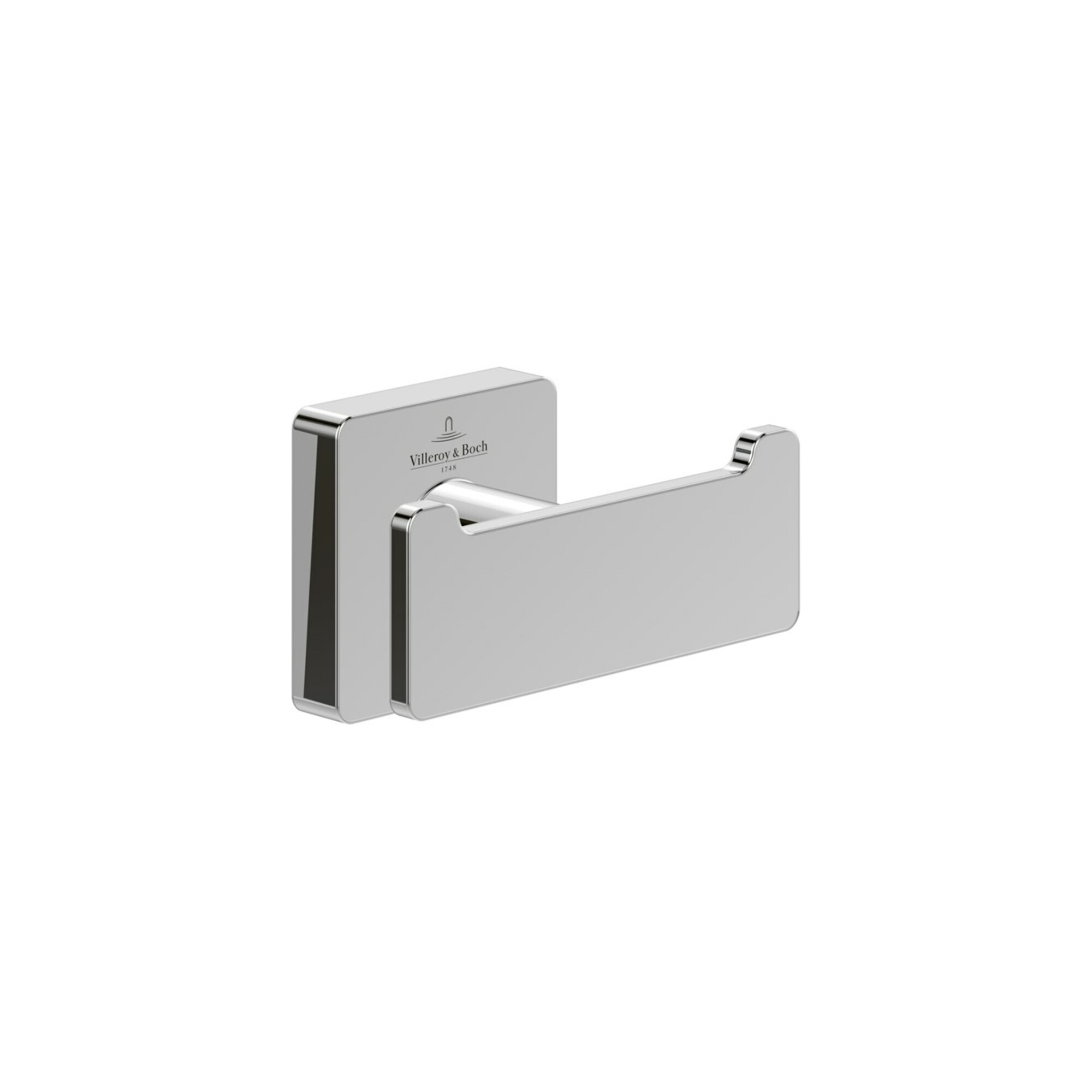 V&B Dop.-Handtuchhalter Elements Striking chrom, 80x44x45mm ; Villeroy & Boch