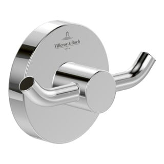 V&B Doppel-Handtuchhaken Elements Tender 76x54x32mm, rund, chrom