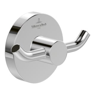V&B Doppel-Handtuchhaken Elements Tender 76x54x32mm, rund, matt black