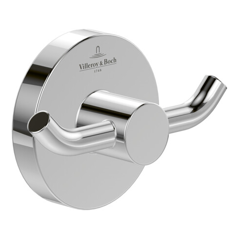V&B Doppel-Handtuchhaken Elements Tender 76x54x32mm, rund, matt black