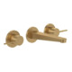 V&B Dreiloch-Waschtischarmatur Conum o. Abl.garn, Wandmontage, brushed gold-1