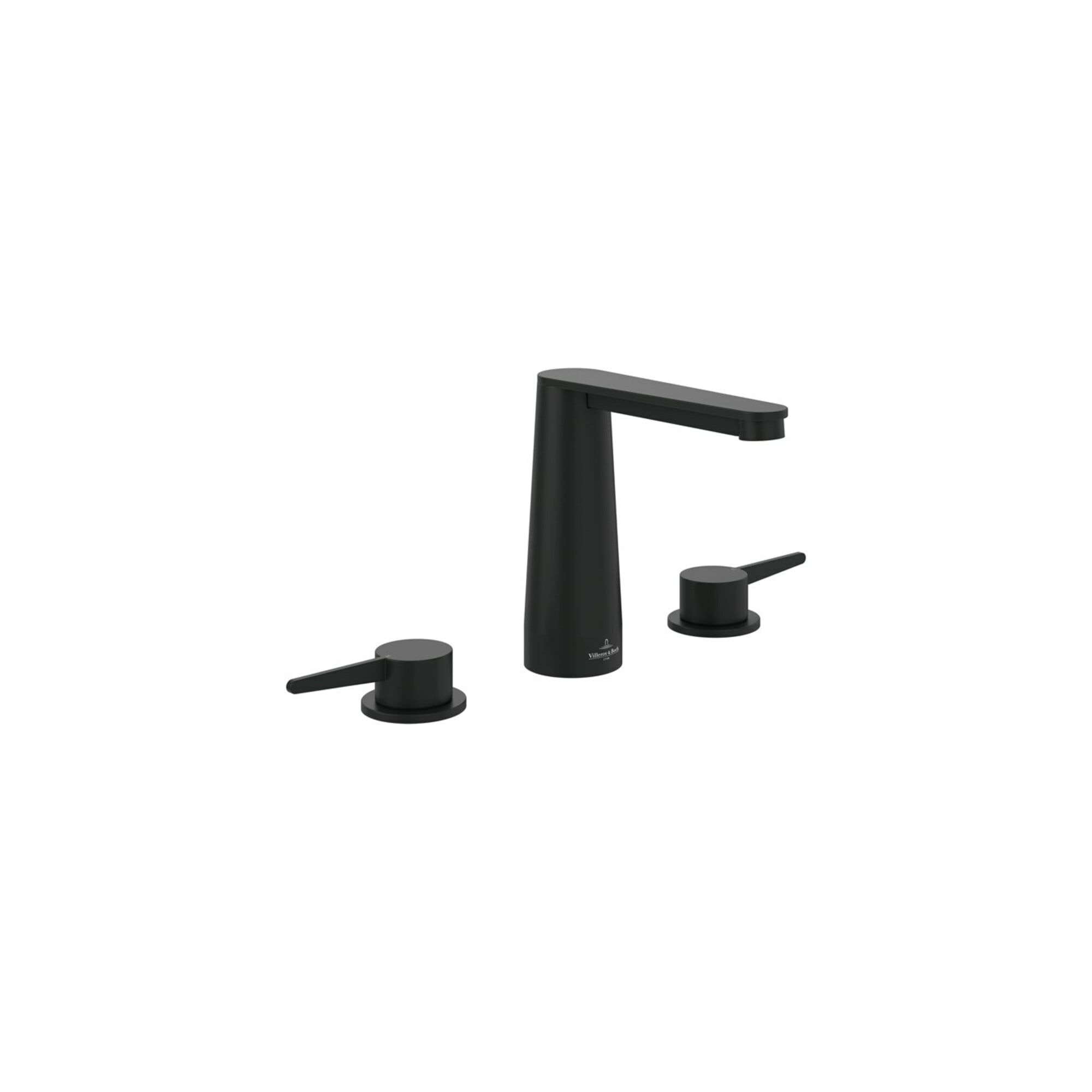 V&B Dreiloch-Waschtischarmatur Conum ohne Ablaufgarnitur, matt black ; Villeroy & Boch